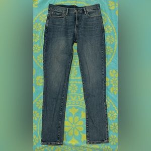 Banana Republic Men's Slim Straight Jeans - Dark Wash Blue